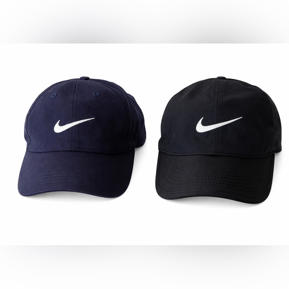 Nike Black and Navy Ball Cap Hat Bundle (Children’s)